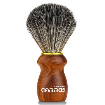 Synthetic Badger Hair Shaving Brush Rare Blood Ebony Wood Handle Foam Brush for Men Wet Shave Gift