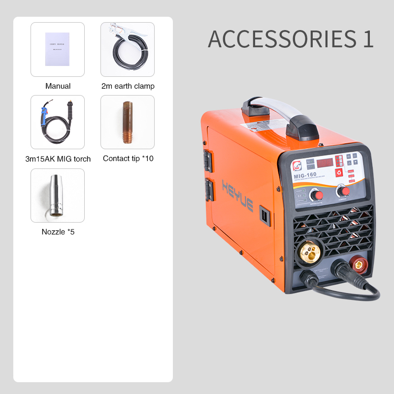 KEYUE MIG-200 DC 220V 5kg Wire Gas No Gas Self- Shielded Inverter Welding Machine MIG TIG ARC Welder