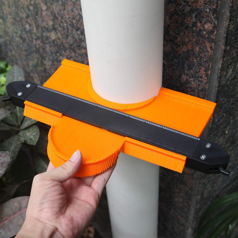 5/10 Inch Contour Gauge Plastic Profile Copy Measuring Contour Gauge Tiling Laminate Tiles Edge Shaping Measure Ruler