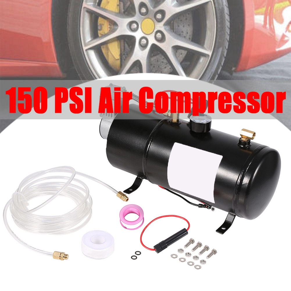 90-120 PSI 12V Air Compressor Vehicile Tire Inflator Pressure Pump For Truck Pickup On Board With 3 Liter Tank