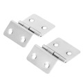 2Pcs Kitchen Cabinet Door Folded Hinges Furniture Accessories 5 Holes Drawer Hinges for Jewelry Boxes Furniture Fittings