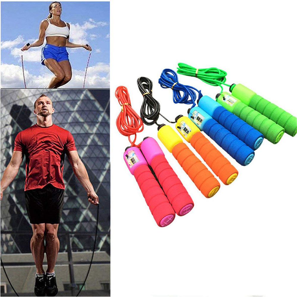 Jump Ropes with Counter Sports Fitness Adjustable Fast Speed Counting Jump Skip Rope Skipping Wire For Fitness Speed Training