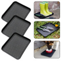 3PCS Multi-Functional Shoe Tray Outdoor Hall Washable Boots Storage Trays Flower Pots Shoe Non-Slip Plate Plastic Garden Tools