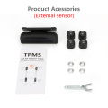 TPMS Car Tire Pressure Monitor System Automatic Brightness Control USB and Solar Charging Adjustable LCD Screen 4 Exter Sensor