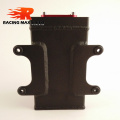 60mm racing external 044 fuel pump tank racing black Billet aluminium AN6 fitting oil catch can fuel surge tank oct-1115-bk