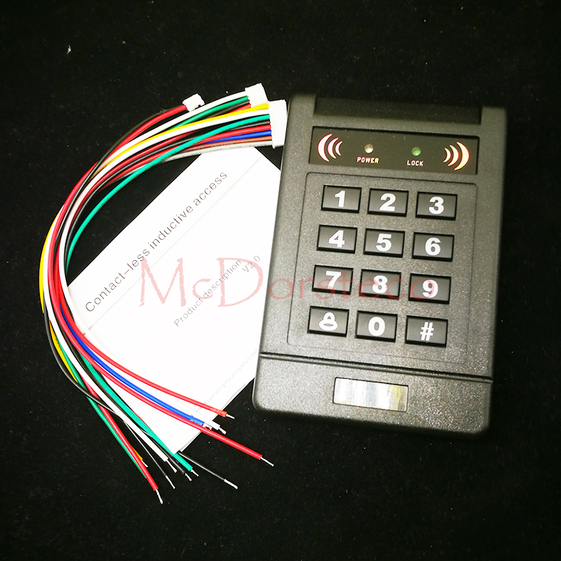Contact-less 125khz RFID standalone access control card reader with digital keypad for home/apartment/factory Door security unit