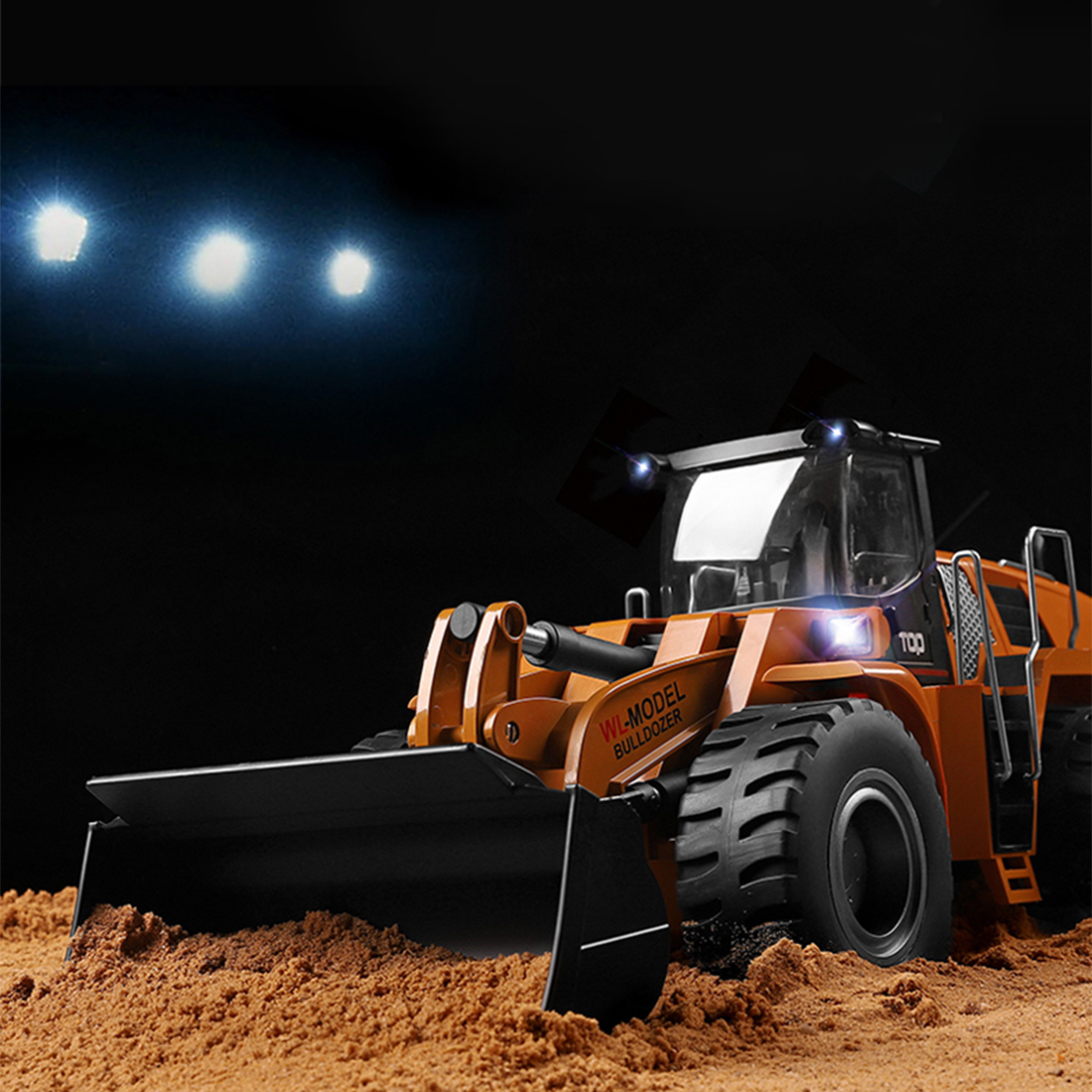 14800 1/14 RC Bulldozer Excavator Dirt Dump Truck Engineering Vehicle with Lighting Sound