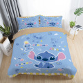 Disney Stitch Bedding Sets Twin Full Queen King Cartoon Quilt Cover Pillowcase Sheet Bed Duvet Cover Set for Children Adult