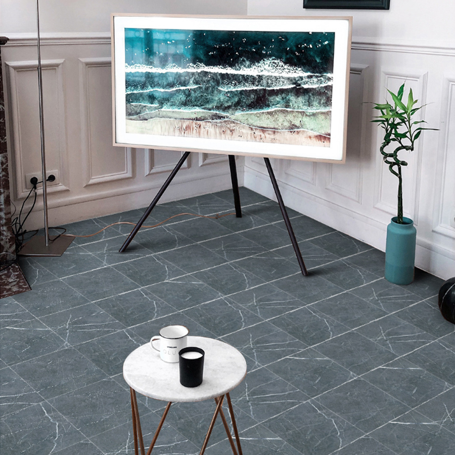 Floor Sticker Self-adhesive Waterproof PVC Plastic Floor Decorative Film Thick Wear-resistant Marble Tile Household Wall Sticker