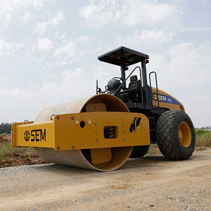 New SEM512 road roller soil compactor price