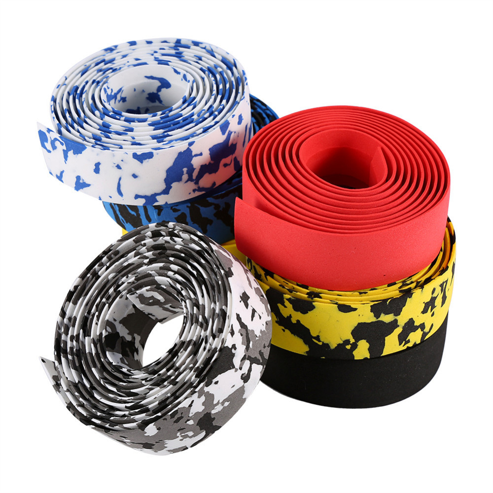 2Pcs Multi-functional Steering Wheel Cover Tape For Outdoor Bicycle Handlebar Road Bike Cycling Handle Non-slip Belt Rubber Tape