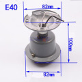 E27/E40 Light Base Ceramic Liner Screw Aluminum Die-casting Mining Lamp Cap, Aluminum-cover Pendant Lamp Holder Thickened Socket