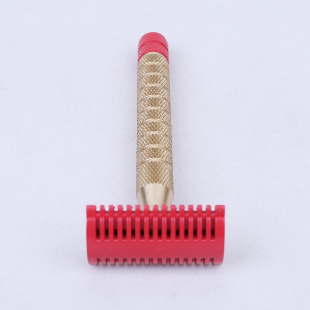 Yaqi Long Red And Brass Color Shaving Razor
