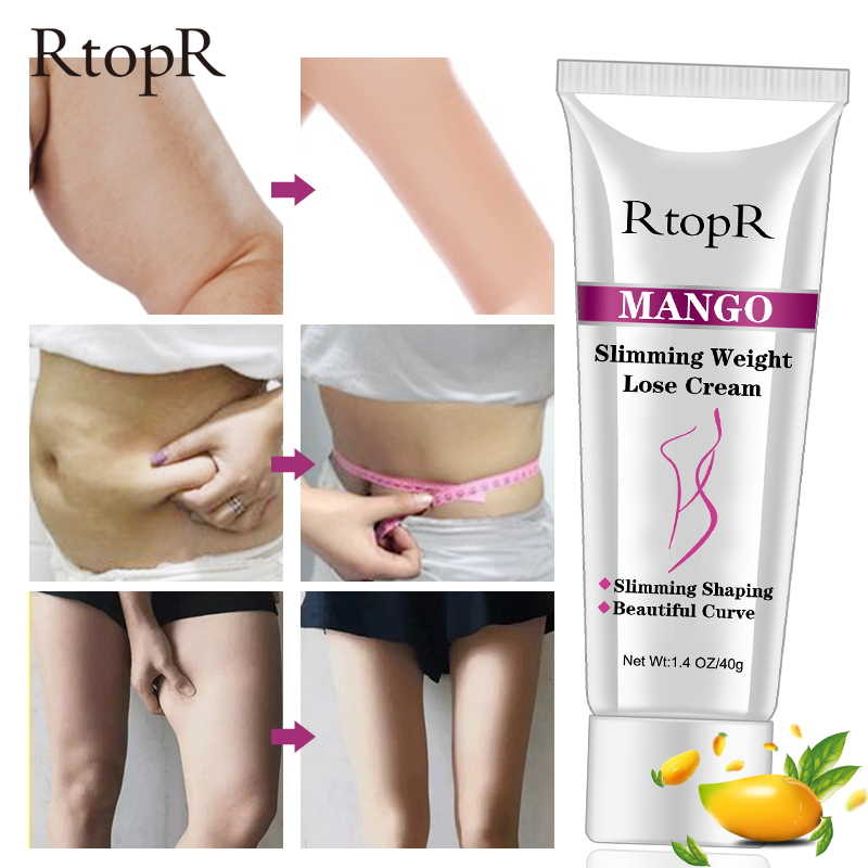 RtopR Slimming Body Cream Fast Burning Fat Weight Loss Firming Cream Cellulite Remover Burning Body Leg Waist Fat Skin Care 40g