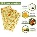Reusable Beeswax Food Wrap Zero Waste Eco-friendly Sustainable Organic Cheese Food Wrapping Paper Kitchen Storage Snack Wraps