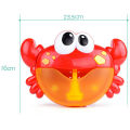 Kids Baby Birthday Gift Bubble Machine Big Frog Crab Automatic Bubble Maker Blower Music Bath Shower Toys For Baby