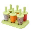 6 Cells Round Shape Summer Accessories Kitchen Tools Food Grade Lolly Mould DIY Ice Cream Maker Popsicle Molds Dessert Molds #35