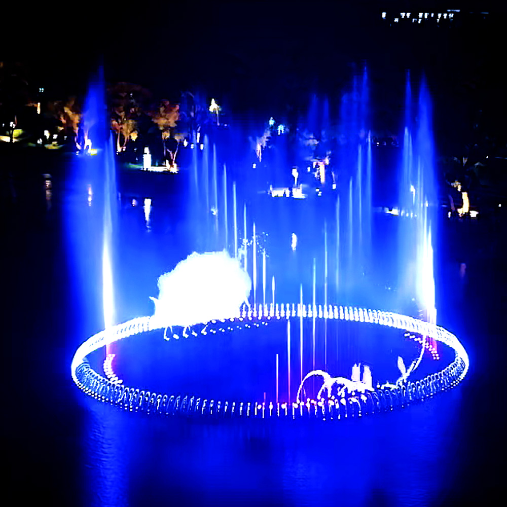 large round water feature