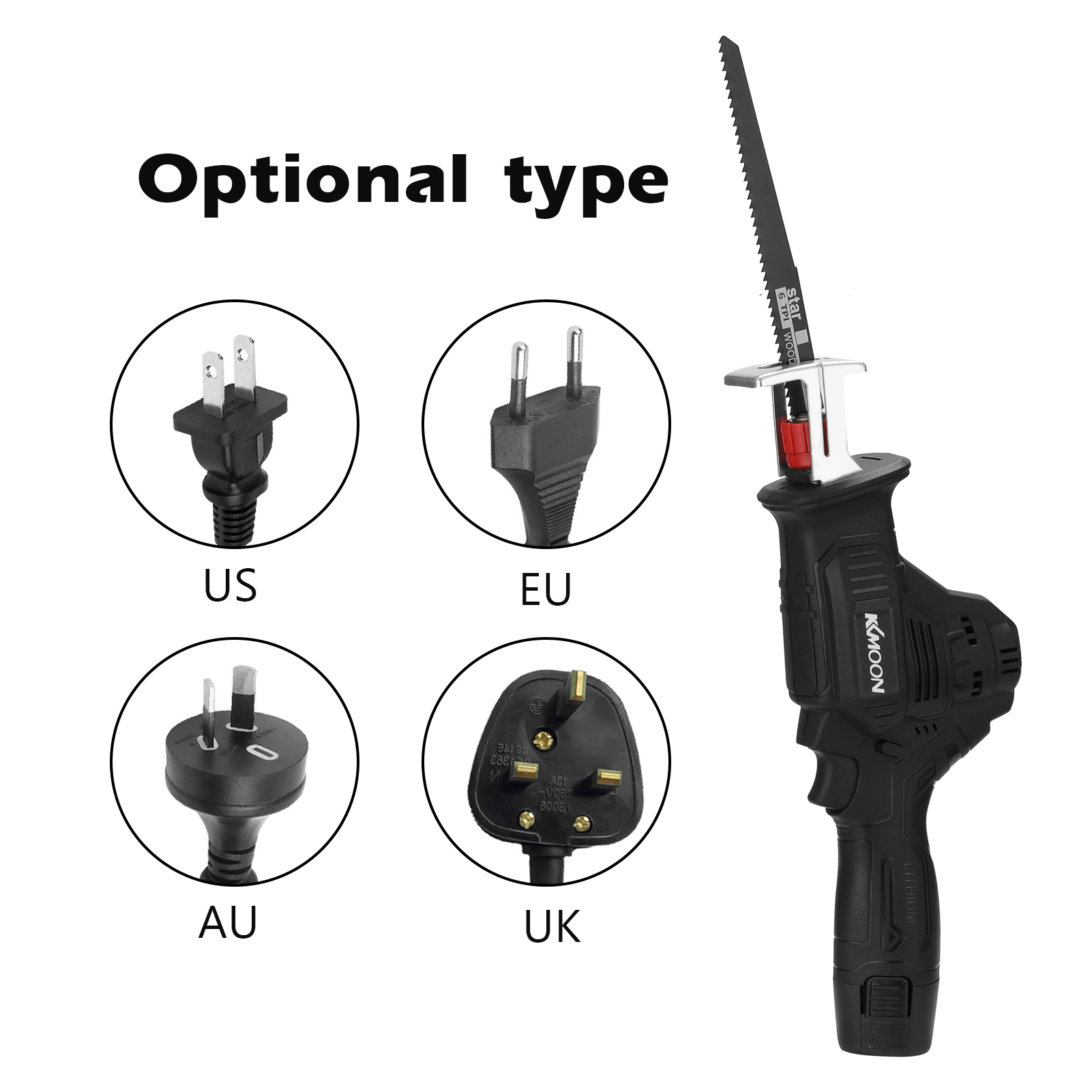 Multifunctional Reciprocating Saws Electric Outdoor Saber Saw Woodworking Power Tools for Cutting Wood Iron Sheet Plastics