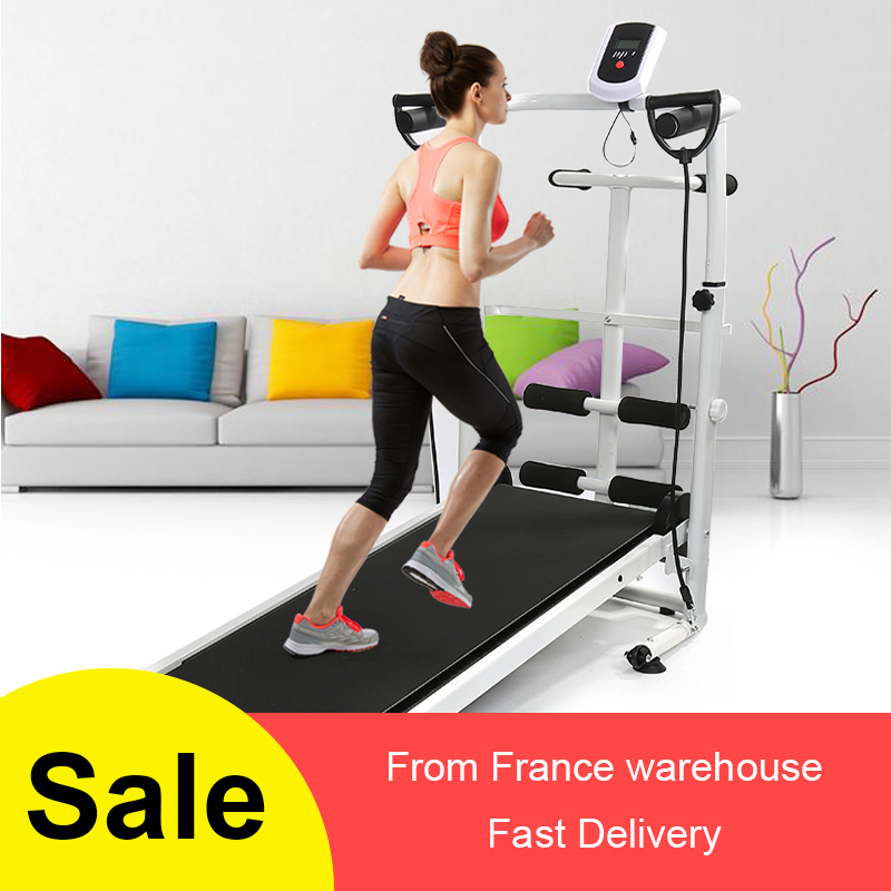 In Stock Indoor Treadmills Folding Running Training Twisting Machine Sit-ups Multi-function Fitness Equipment Treadmill Belt HWC