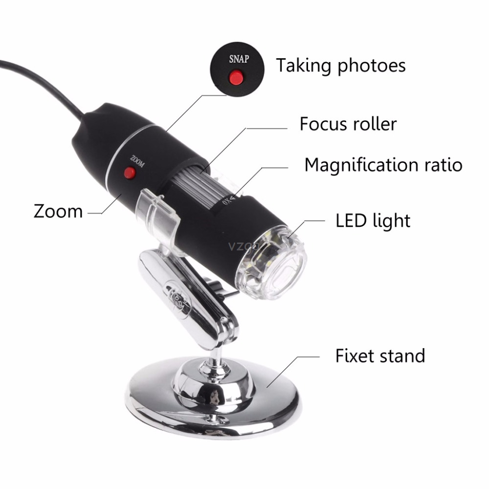 1600X Microscope 8 LED USB Digital Handheld Magnifier Camera Handheld Magnifier