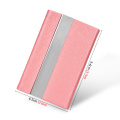 Luxury PU Leather Business Card Holder with Magnetic Buckle Slim Pocket Name Card Holder Stainless Steel Credit Card ID Case