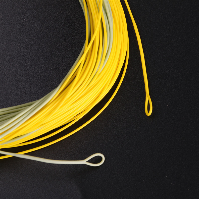 Real Gold Weight Forward Floating Fly Fishing Line With Exposed Loop 90FT 7WT Fly Line