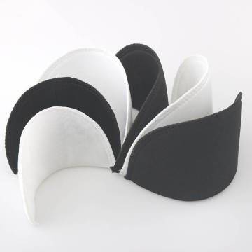 1 Pair Soft Padded Sponge Shoulder Pads White Black Unisex Anti-Slip For Blazer T-shirt Windbreaker Clothes Garment Accessories