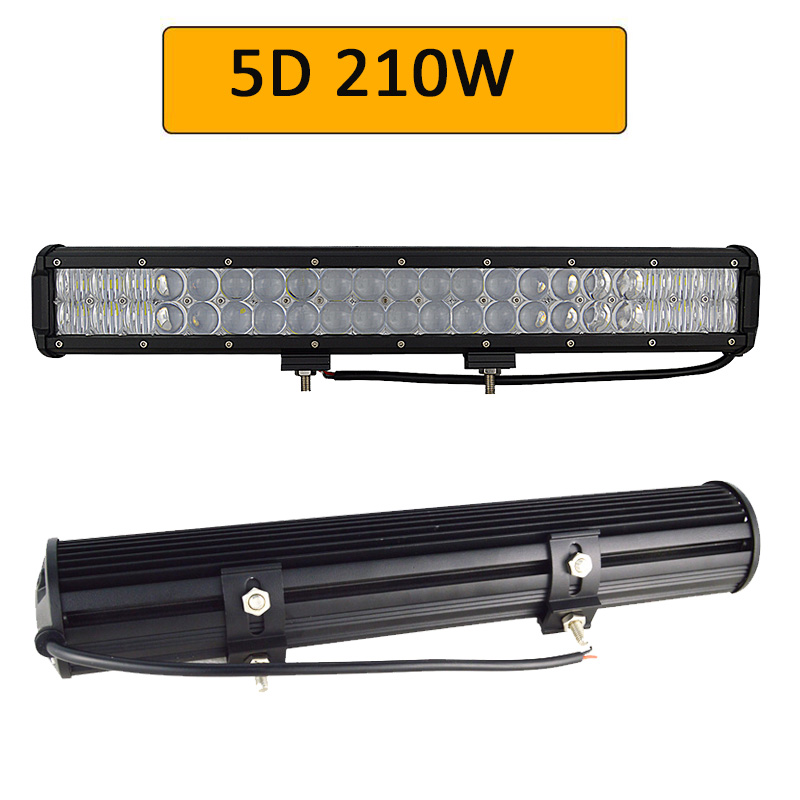 Auxtings 20 inch 20'' 126W 5D 210W Tri rows 7D 288W LED light bar IP67 waterproof high power offroad 4x4 car led work light