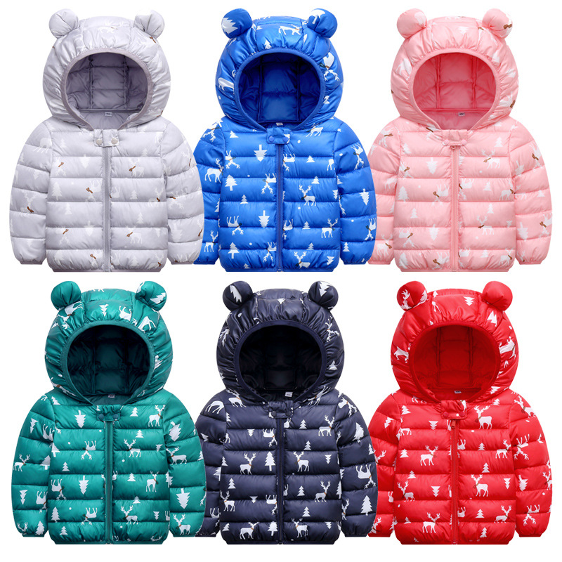 1- 6y Kids Boys Jacket With Ear Hoodie Spring Baby Girl Clothes Cartoon 6 Colors Infant Clothing 2020 Cute Children's Jackets