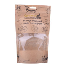 Flexible Kraft Paper Custom Printed Ziplock Barrier Pet Food Packaging Bags