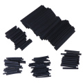 127Pcs Black Heat Shrink Tubing Insulation Shrinkable Tube Assortment Electronic Polyolefin Ratio 2:1 Wrap Wire Cable Sleeve Kit