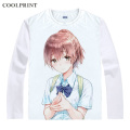 A Silent Voice T-Shirts Long Sleeve Shirt Manga Koe no Katachi The Shape of the Voice Shoya Ishida Shoko Nishimiya Cosplay Shirt