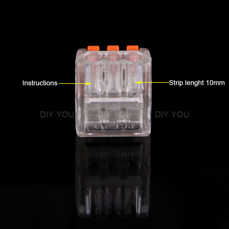 30/50/100PCS Electric Led light Fast Wire Cable Connectors Universal Compact Conductor Splicing Wiring Connector Terminal Block