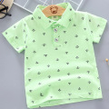 Summer Polo Shirt Baby Boys Girl Short Sleeved Lapel Clothes Kids Cotton Print Breathable Tops Children's Clothing 12M-5Y