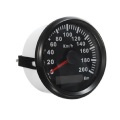 New 200KM/H Speedmeter Automobile Gauges 85mm Speedometers Odometer Motorcycle Turning Meters 9-32V (Pulse Signal)