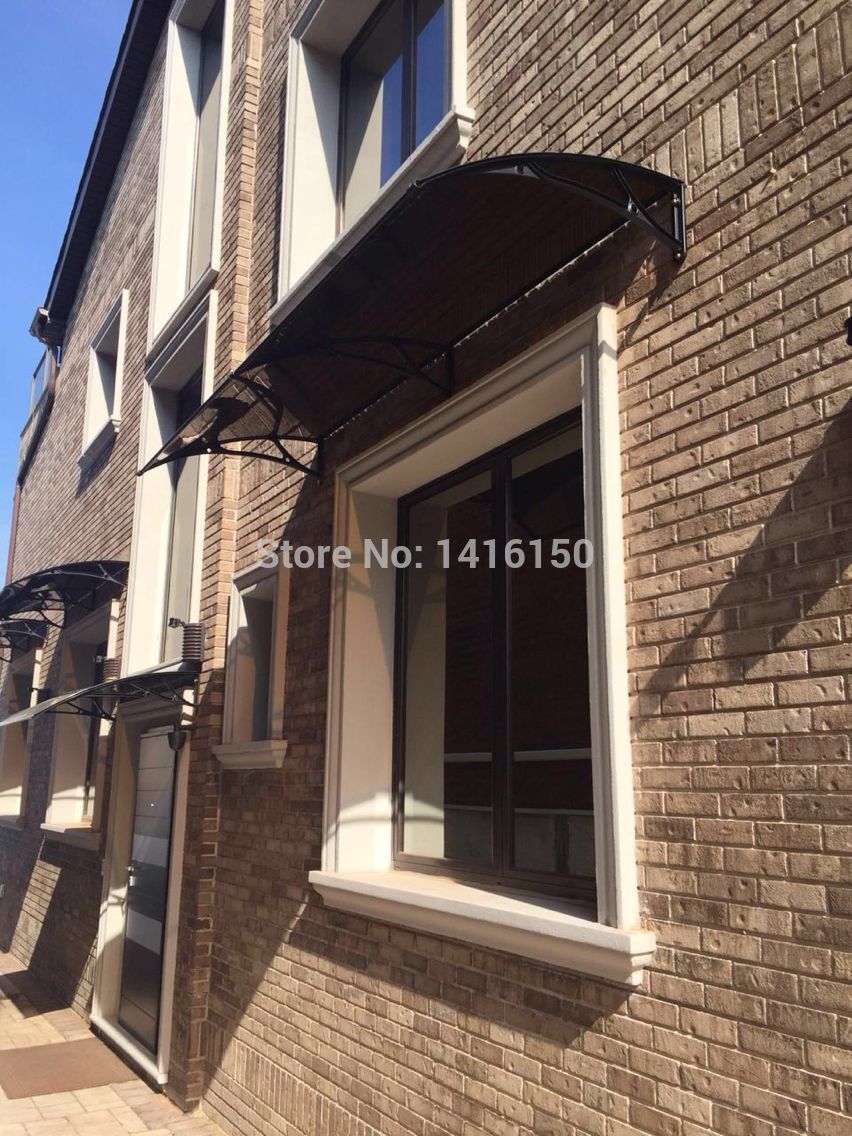 DS100150-A,100x150cm, depth 100cm, width 150cm. polycarbonate sheet with aluminum bracket window door canopy awnings