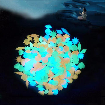 10pcs/Bag Luminous Pebbles Stones Glow In The Dark For Aquarium Accessories Fish Tank Garden Water Fountain Wedding Decorations