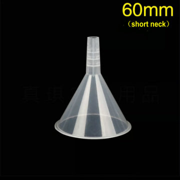 10Pcs/lot 60mm plastic short neck Conical funnel Triangle funnel for kitchen & lab