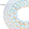 Natural Opal Beads Fit Diy Make Up Charms Beading Opalite Stone Beads 4 6 8 10 12mm For Jewelry Making Accessories