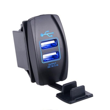 Dual USB Ports Power Adapter Outlet Universal Car Cigarette Lighter Socket Splitter Charger 3.1A