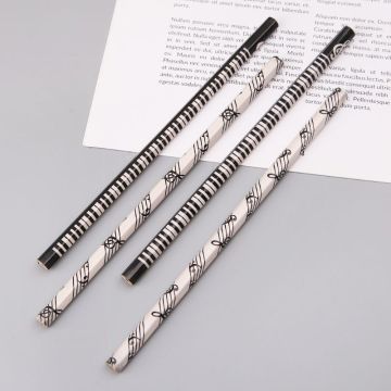 4pcs Musical Note Pencil HB Standard Pencil Music Stationery Piano Notes School Student Gift