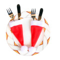 10PCS Tableware Christmas Hat Cutlery Holder Table Fork Knife Spoon Decorations Dinner Party Home Gift