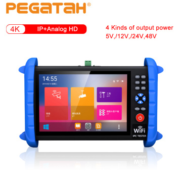 4K HD CCTV Tester 8MP IP Camera Tester POE HDMI Out Monitor multi-functional AHD CVI TVI CVBS SDI IP H.265 CVBS ONVIF WIFI 48V