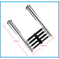 BSET MATEL 4 Steps Boat Stainless Steel 304 Telescoping Folding Ladder Deck Outboard Swim Platform Boat Marine Yacht Accessories