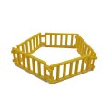 5Pcs/set Compatible for Locking MOC Parts Yellow Fence Stairs Building Blocks Bricks Toys for Children for Friends City