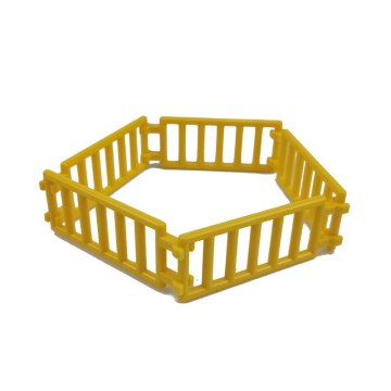 5Pcs/set Compatible for Locking MOC Parts Yellow Fence Stairs Building Blocks Bricks Toys for Children for Friends City
