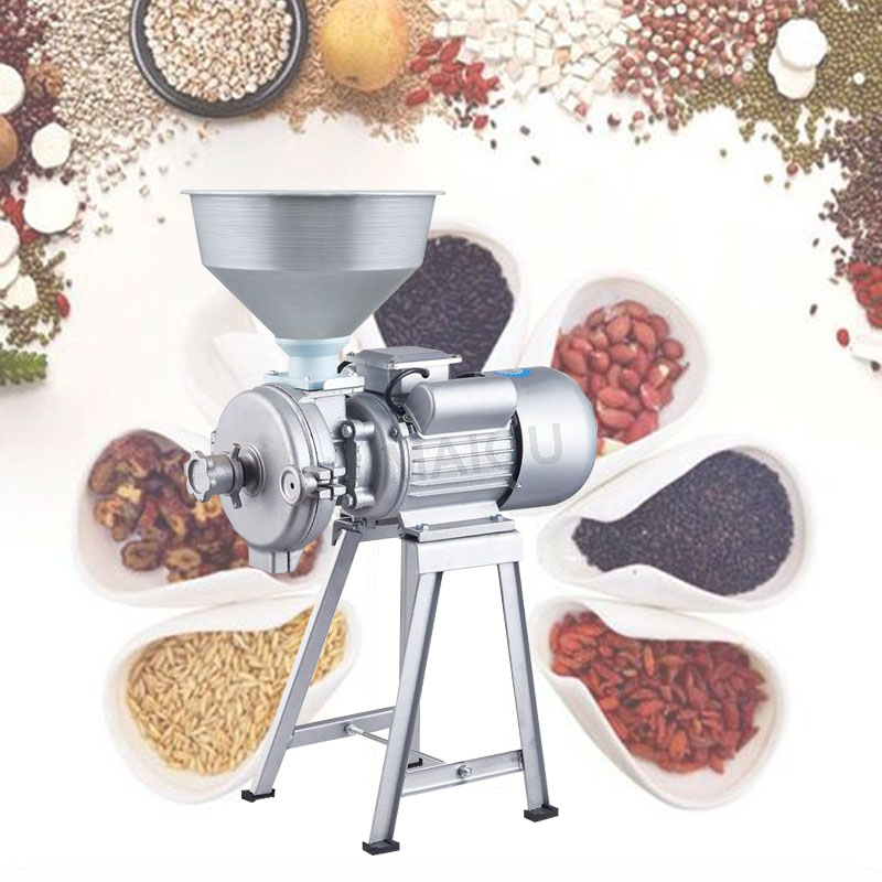 Peanut butter machine Dry wet Refiner Commercial Grain beans grinder for tofu, Tahini, chili sauce,corn flour, etc. 220V 1.5kw