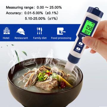 High-precision digital kitchen sea water salinity meter, salt concentration meter, Salimeter for food, farming, fish pond,Soup