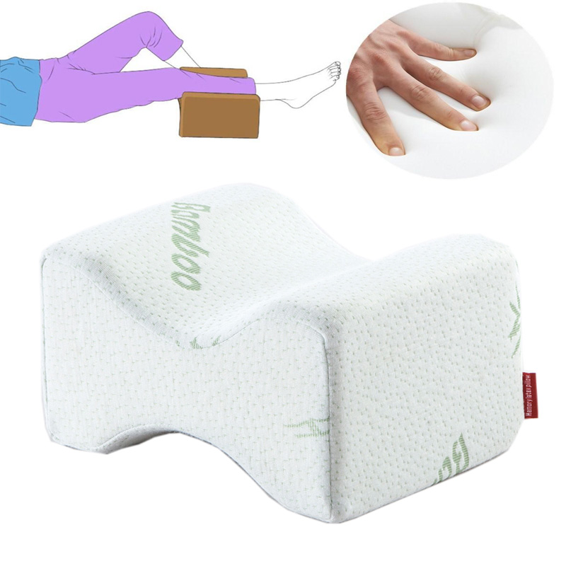 New Memory Foam Knee Leg Pillow Bed Spacer Cushion Wedge Pressure Relief Sleep Aid Knee Pillow Leg Pillow For Sleeping